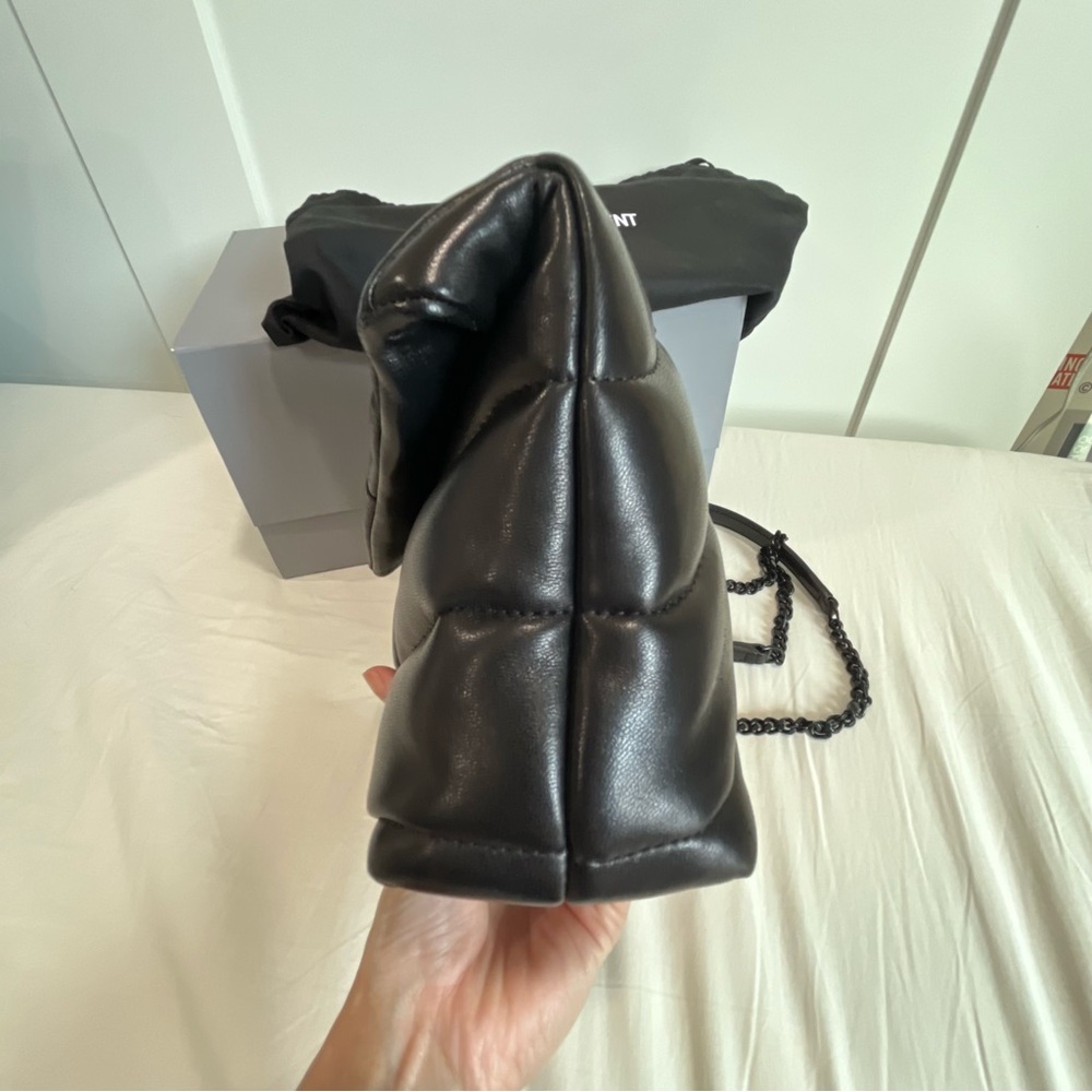 Saint Laurent Black Toy Puffer Crossbody Bag - Picture 9 of 16